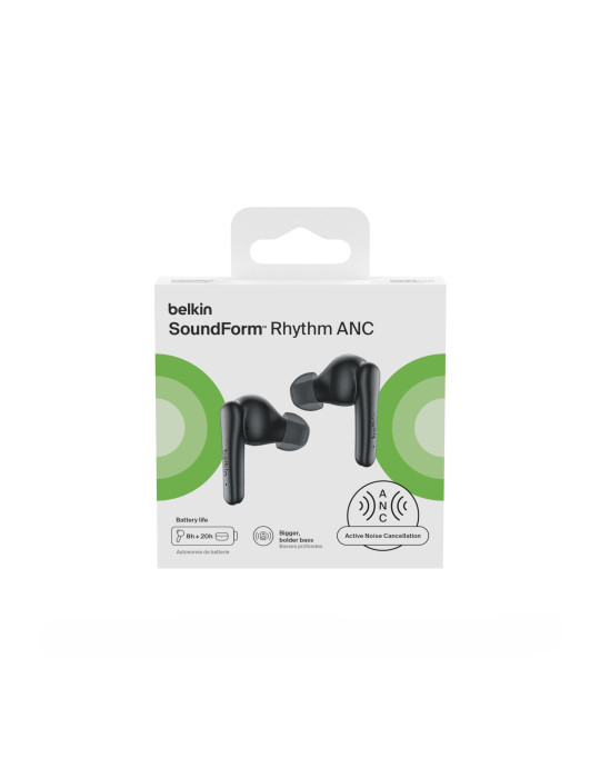 BELKIN Écouteurs TWS SoundForm Rhythm ANC (Noir) | DOTIRI