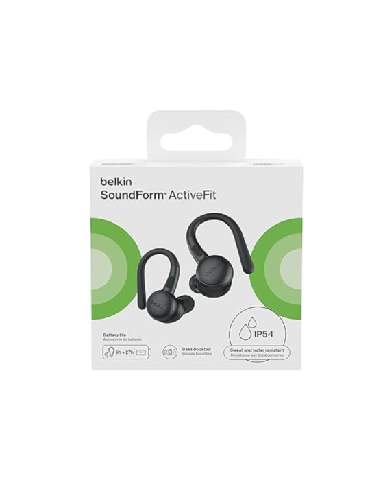 BELKIN Ecouteur TWS SoundForm ActiveFit (Noir) | DOTIRI