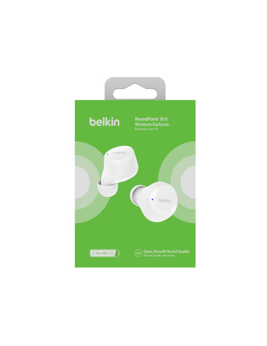 BELKIN Ecouteurs TWS SoundForm Bolt (Blanc) | DOTIRI