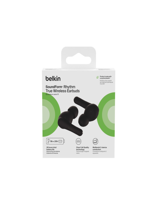 BELKIN SOUNDFORM Écouteurs TWS Rhythm (Noir) | DOTIRI