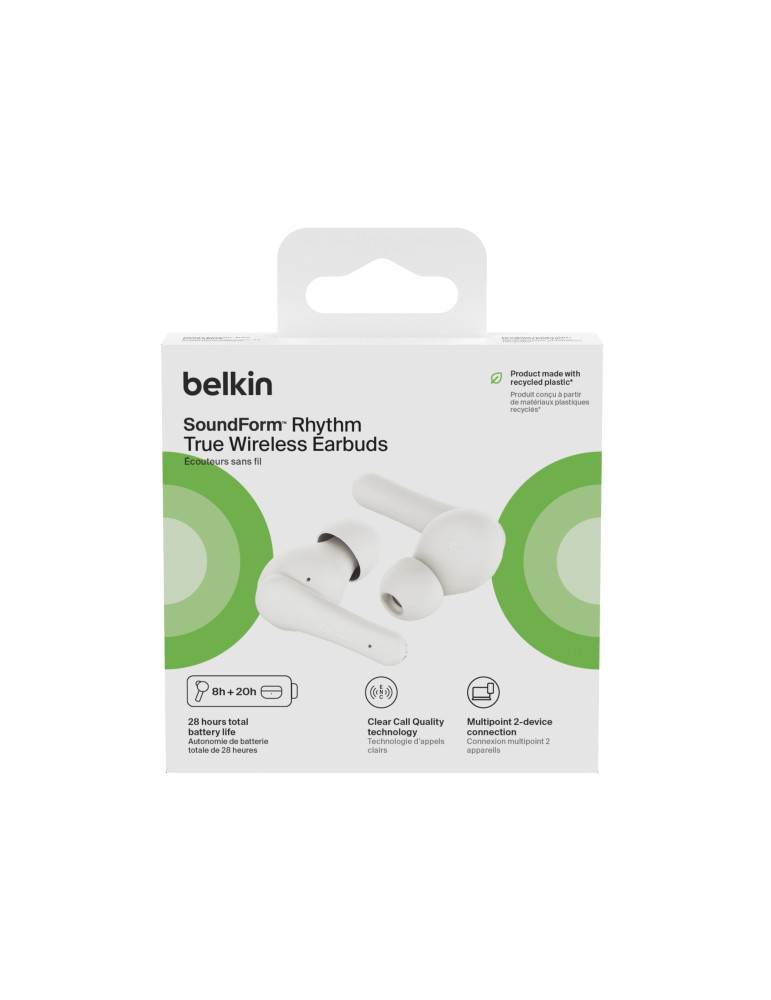 BELKIN SOUNDFORM Écouteurs TWS Rhythm (Blanc) | DOTIRI
