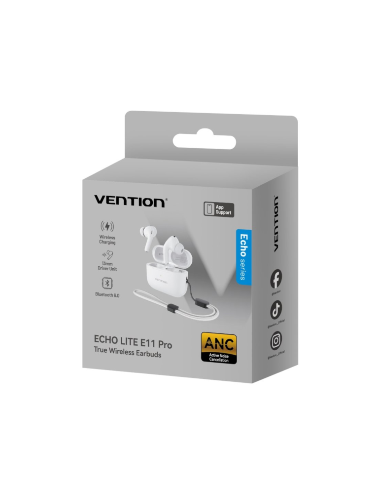 VENTION Ecouteur TWS ECHO LITE E11 Pro (Blanc) | DOTIRI