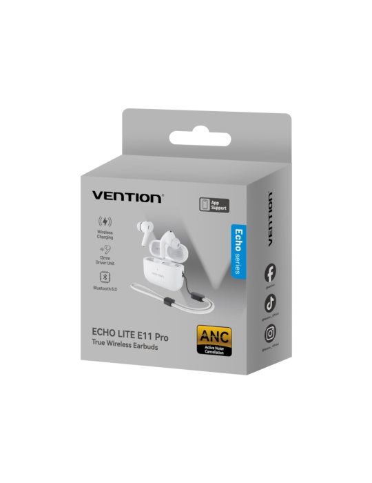 VENTION Ecouteur TWS ECHO LITE E11 Pro (Blanc) | DOTIRI