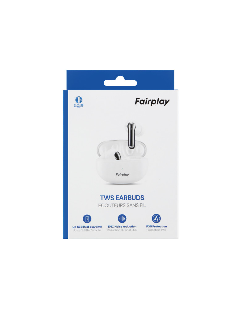 FAIRPLAY OREGON Ecouteurs TWS avec ENC (Blanc) | DOTIRI