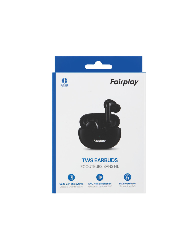FAIRPLAY OREGON Ecouteurs TWS avec ENC (Noir) | DOTIRI