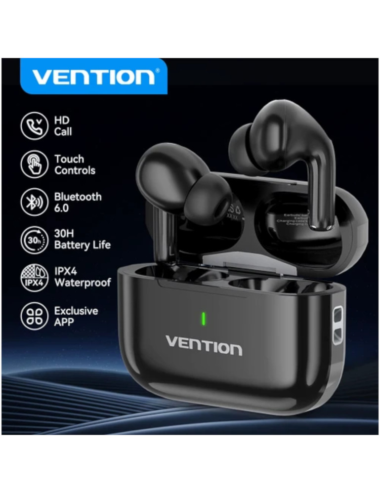 VENTION Ecouteur TWS ECHO LITE E11 Plus (Noir) | DOTIRI