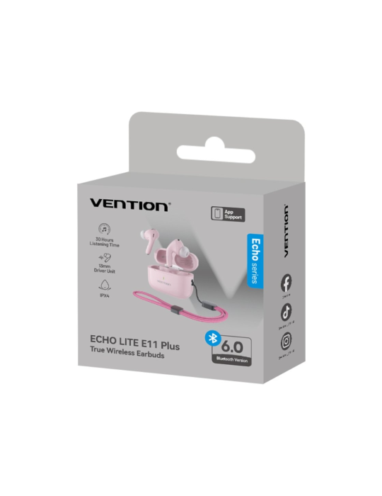 VENTION Ecouteur TWS ECHO LITE E11 Plus (Rose) | DOTIRI