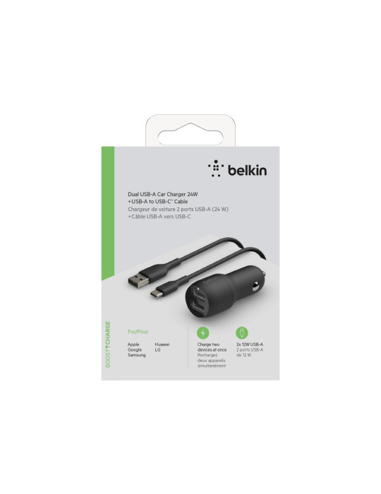 BELKIN Chargeur voiture complet USB-C (24W) | DOTIRI
