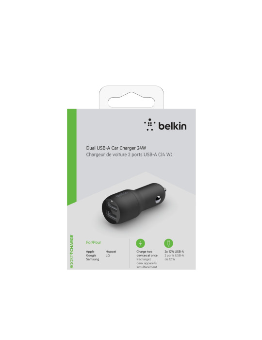 BELKIN Chargeur voiture (24W) (2 USB-A)