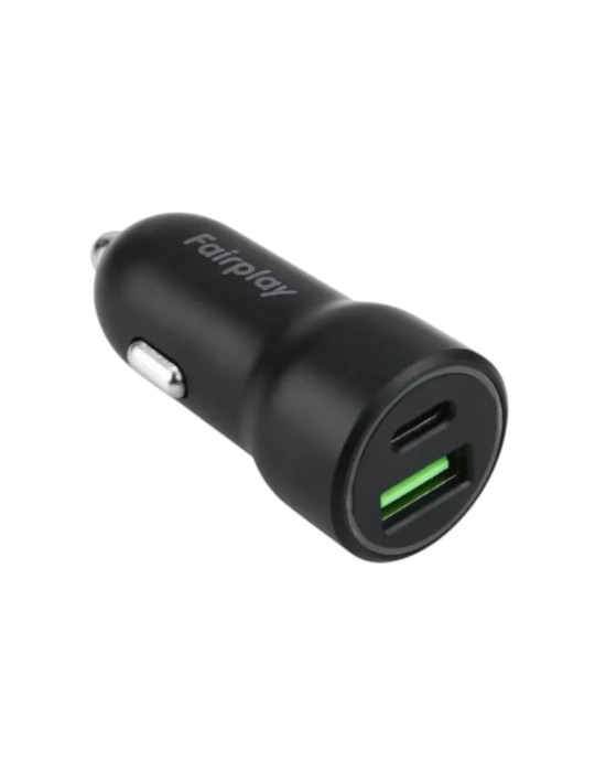 FAIRPLAY Pack Chargeur Voiture (20W) + Câble Lightning