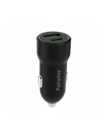FAIRPLAY Chargeur Voiture (20W) 2USB (A+C)