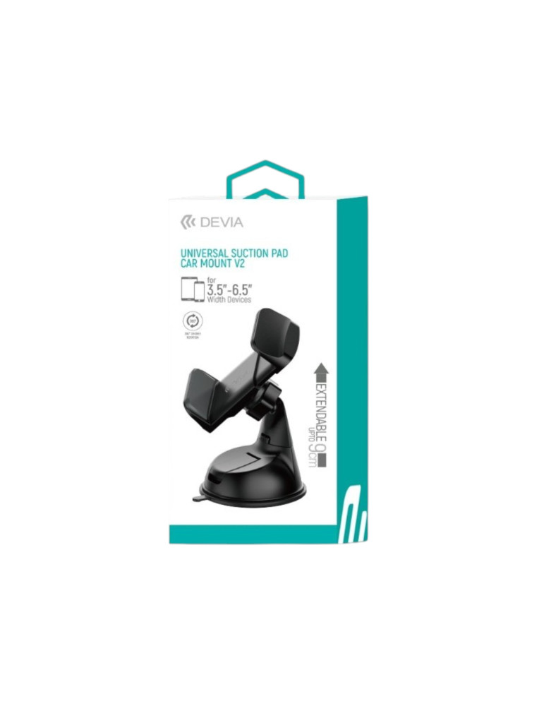 DEVIA Support Voiture Universel à ventouse (Noir) | DOTIRI