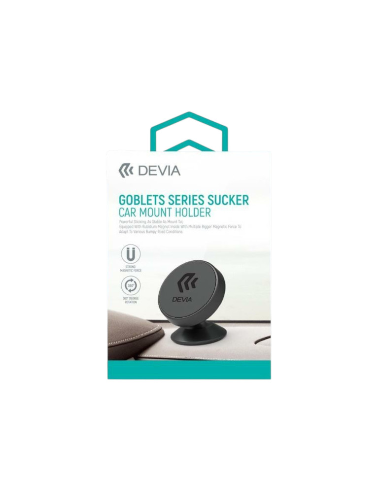 DEVIA Goblet Series Support Voiture Magnétique à Ventouse (Noir)