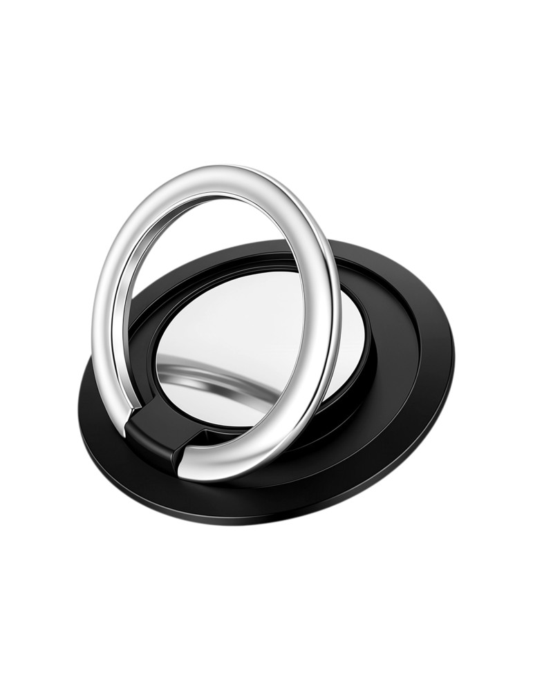 Support Téléphone Anneau (Zinc/ABS) (Noir)