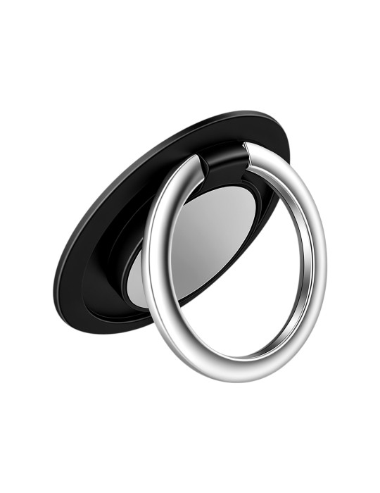Support Téléphone Anneau (Zinc/ABS) (Noir)