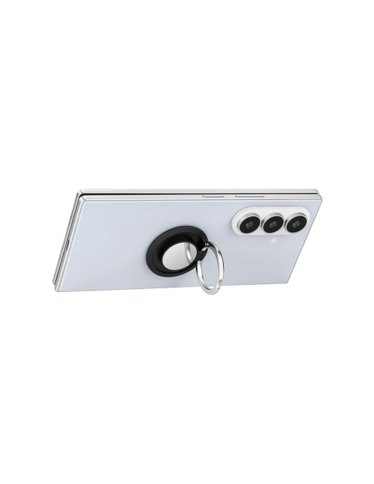 Support Téléphone Anneau (Zinc/ABS) (Noir)