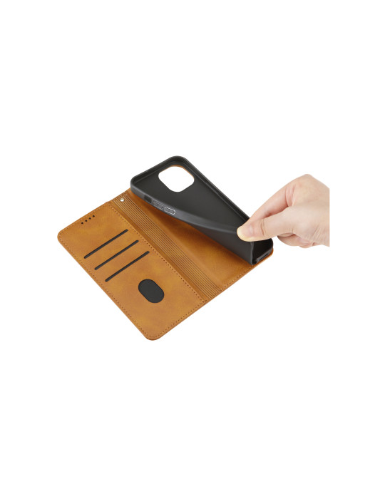 COVERME Etui Wallet iPhone 16e/17e (Marron) | DOTIRI