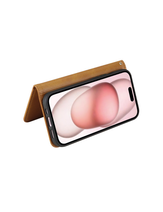COVERME Etui Wallet iPhone 16e/17e (Marron) | DOTIRI