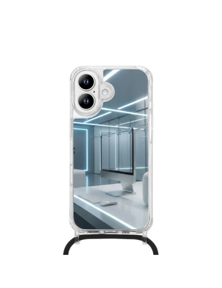 COVERME Coque Miroir iPhone 16e (Cordon Noir) | DOTIRI