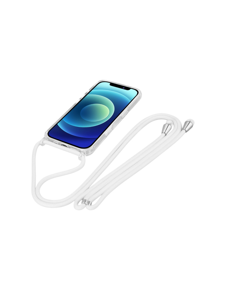 COVERME Coque Miroir iPhone 16e (Cordon Blanc) | DOTIRI