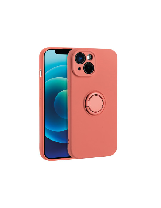 Coque Finger Grip iPhone 16e (Rouge Aubépine) | DOTIRI