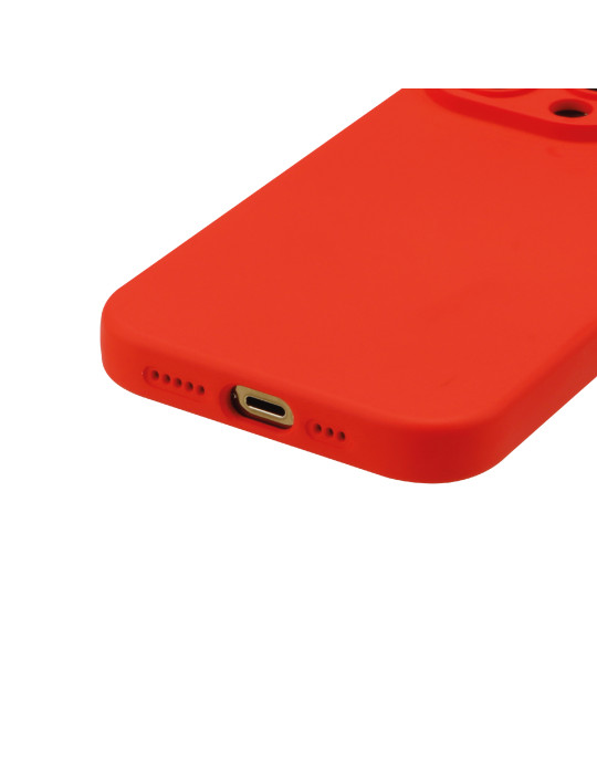 Coque Silicone iPhone 16e/17e (Rouge) | DOTIRI