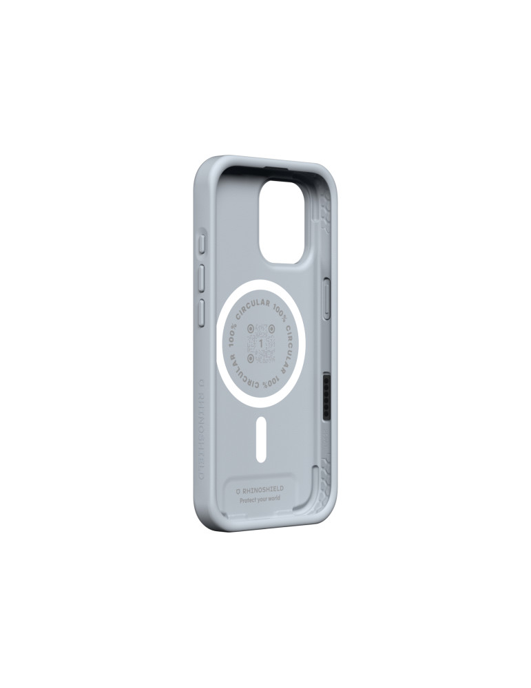 RHINOSHIELD Coque SolidX iPhone 16 (Gris Argent) | DOTIRI
