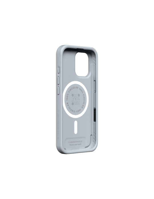RHINOSHIELD Coque SolidX iPhone 16 (Gris Argent) | DOTIRI