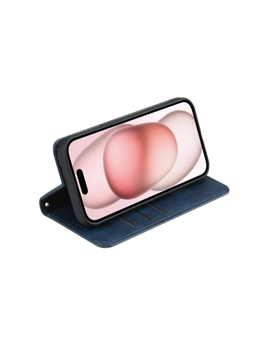 COVERME Étui Wallet iPhone 16 (Bleu) | DOTIRI