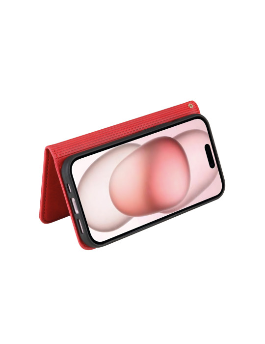 COVERME Étui Wallet iPhone 16 Plus (Rouge) | DOTIRI
