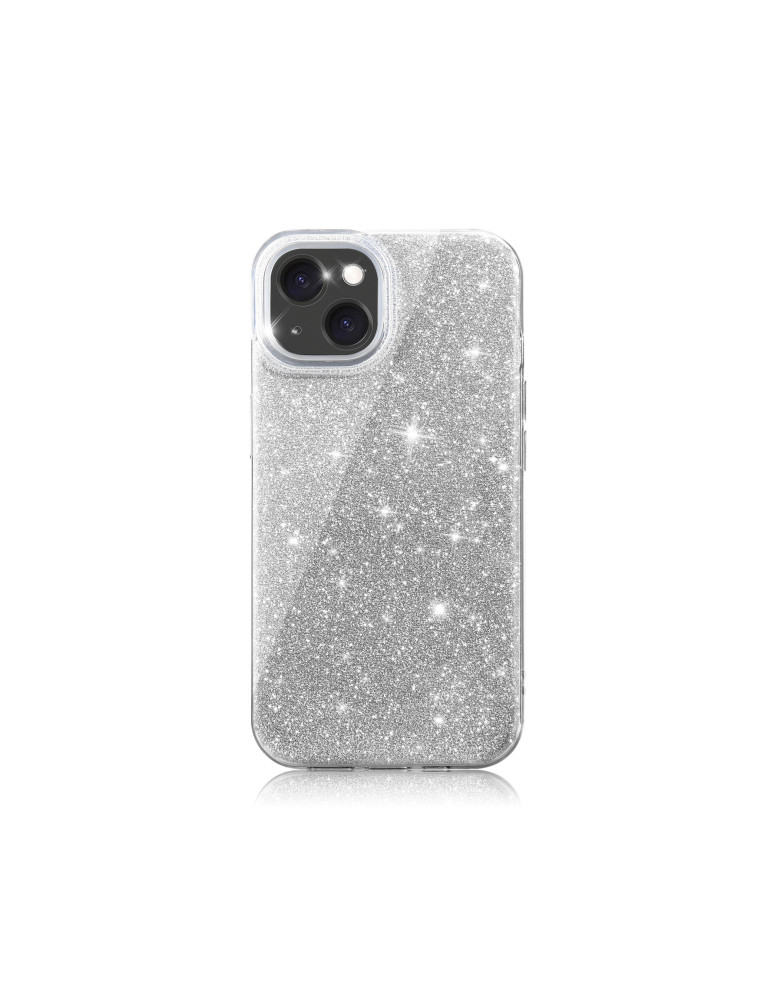 Coque Glitter iPhone 16 Plus (Argent) | DOTIRI