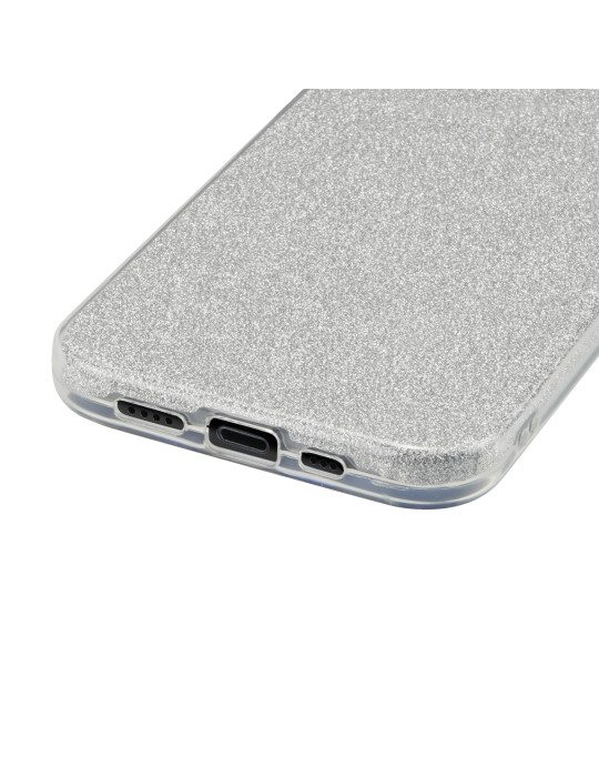 Coque Glitter iPhone 16 Plus (Argent) | DOTIRI