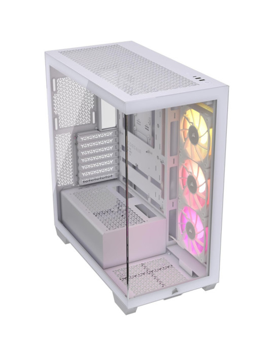 CORSAIR 3500X RS-R ARGB Mid-Tower PC Case, White | DOTIRI