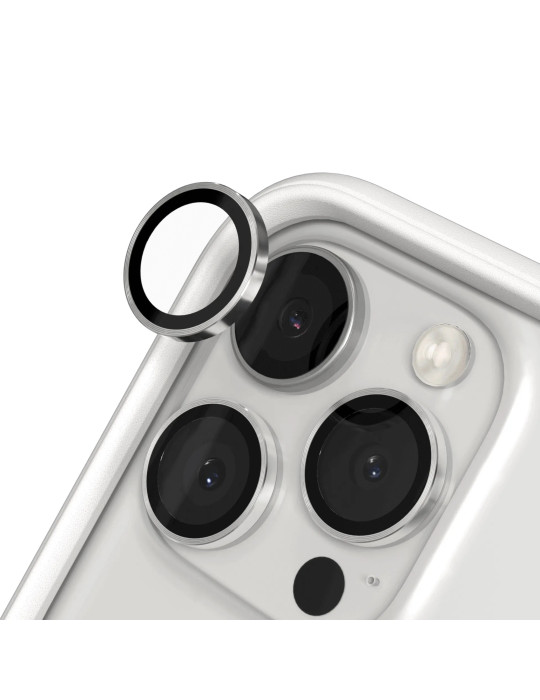 RHINOSHIELD Protection Caméra iPhone 16 Pro/16 Pro Max (Argent)