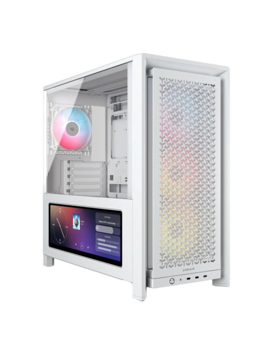 CORSAIR FRAME 4000D LCD RS ARGB, White | DOTIRI