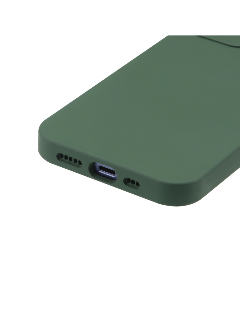Coque Silicone MagSafe iPhone 16 Pro (Vert foncé) | DOTIRI