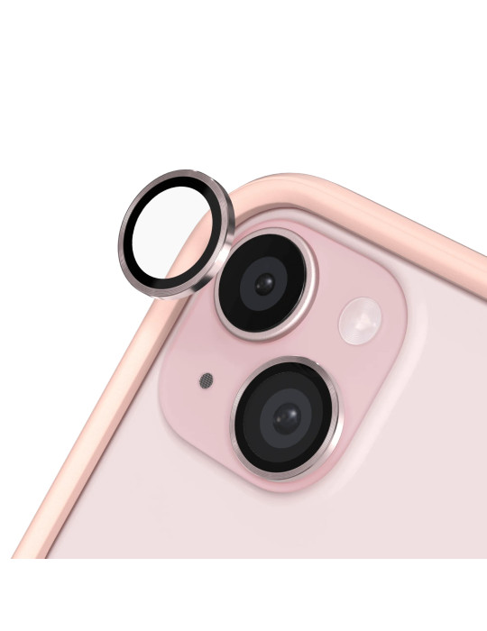 RHINOSHIELD Protection Caméra iPhone 15/15 Plus (Rose)