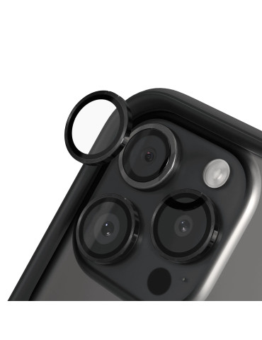 RHINOSHIELD Protection Caméra iPhone 15 Pro/15 Pro Max (Noir)