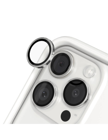 RHINOSHIELD Protection Caméra iPhone 15 Pro/15 Pro Max (Argent)
