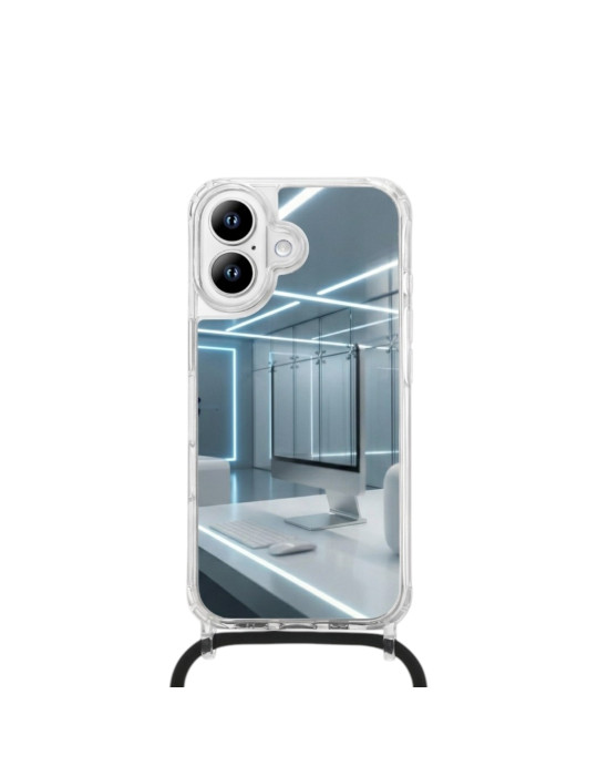 COVERME Coque Miroir iPhone 14 Plus (Cordon Noir) | DOTIRI