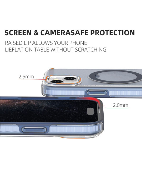 Coque Metal Ring MagSafe iPhone 14 Pro (Clear) | DOTIRI