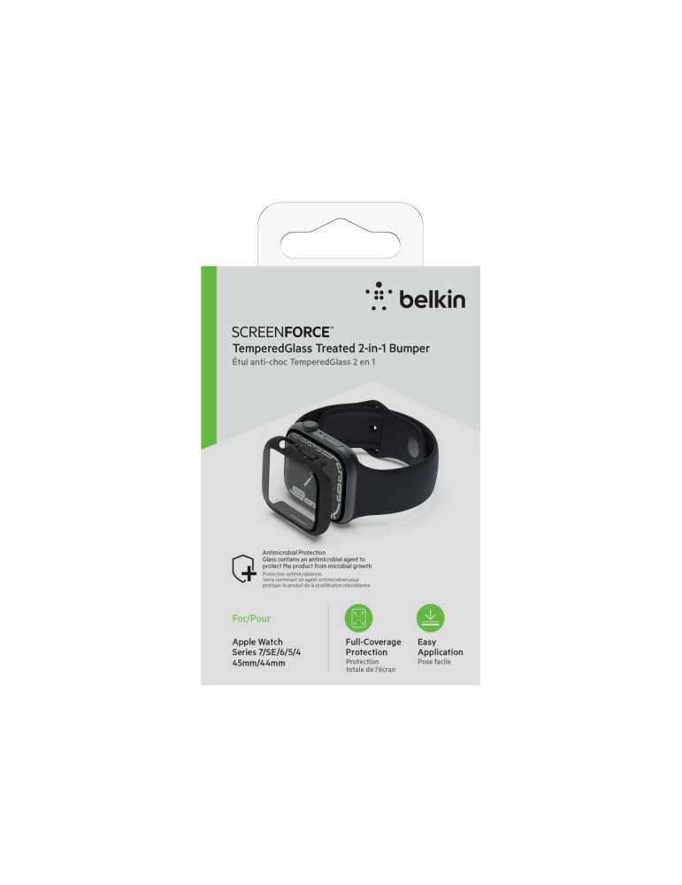 BELKIN Protection + Bumper Apple Watch Séries 7/8 45mm (Noir)