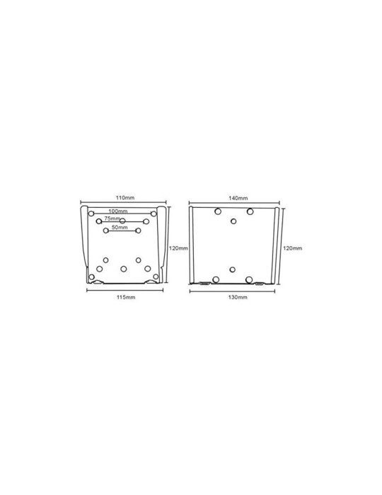 KIMEX Support Mural Fixe pour Ecran TV 13'' - 27''