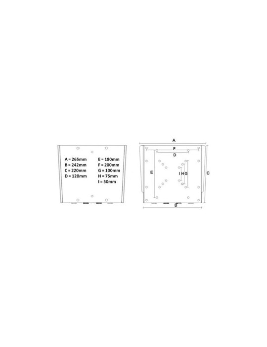 KIMEX Support Mural Fixe pour Ecran TV 23'' - 42''