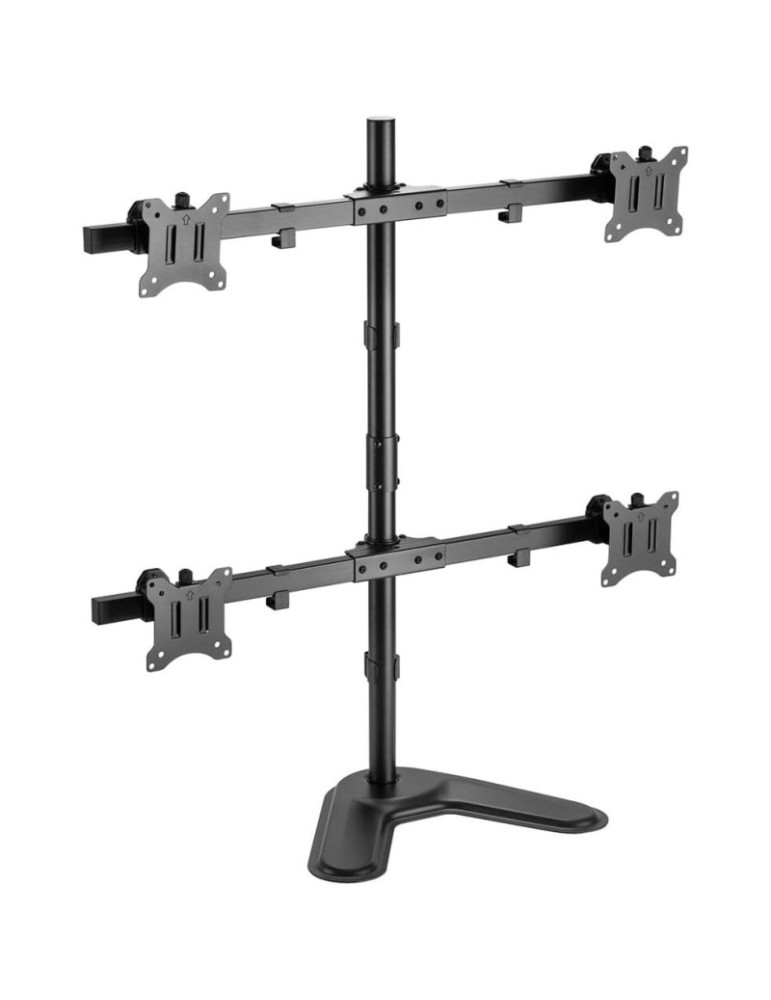 KIMEX Support de Bureau Sur Pied pour 4 Ecrans | DOTIRI