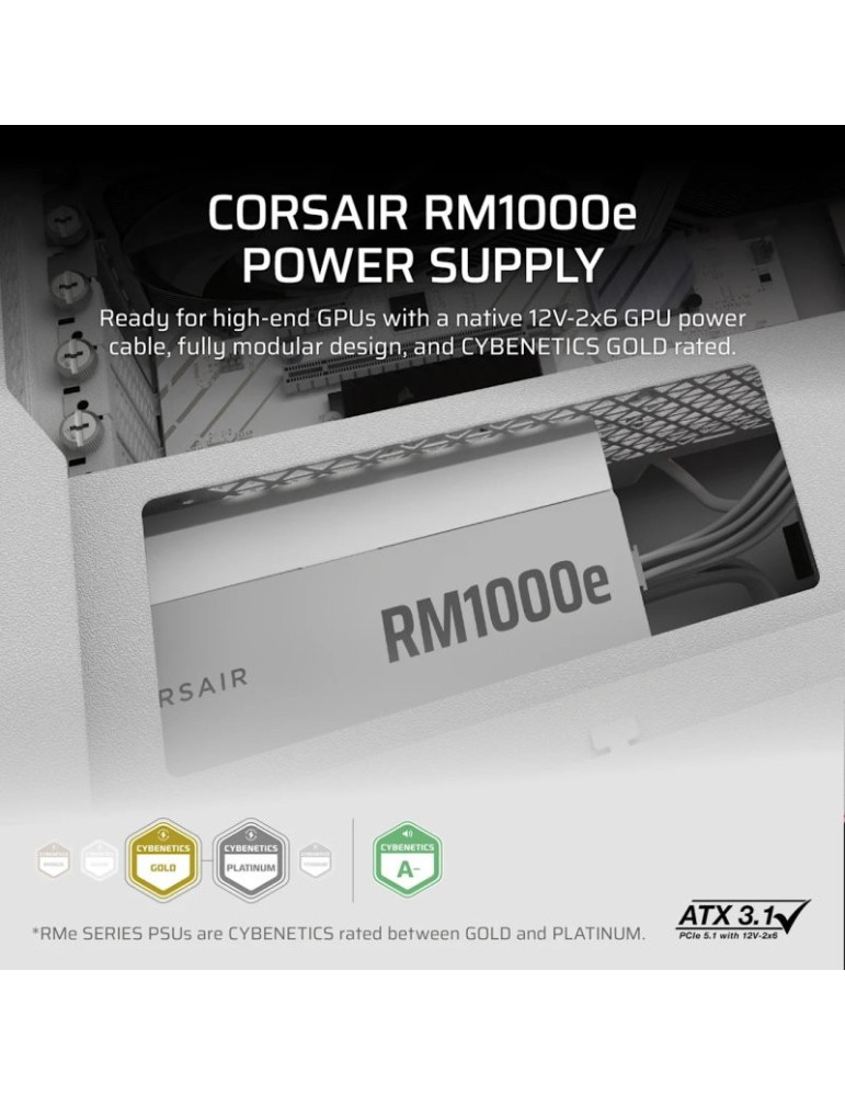 CORSAIR RMe White Series, RM1000e White | DOTIRI
