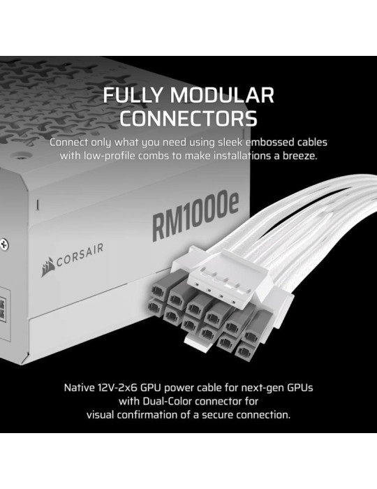 CORSAIR RMe White Series, RM1000e White | DOTIRI