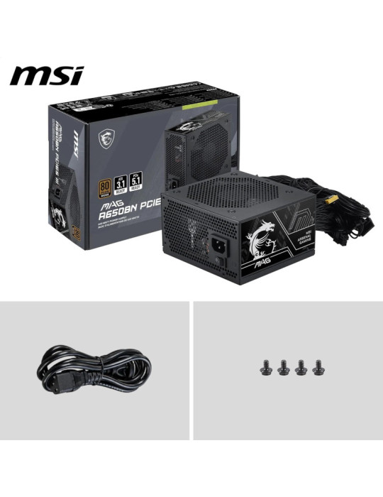 MSI MAG A650BN PCIE5 III - 650w bronze | DOTIRI