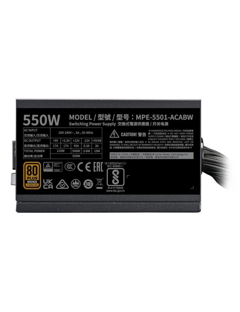 COOLER MASTER MWE 550W V3 ATX 3.1 | DOTIRI