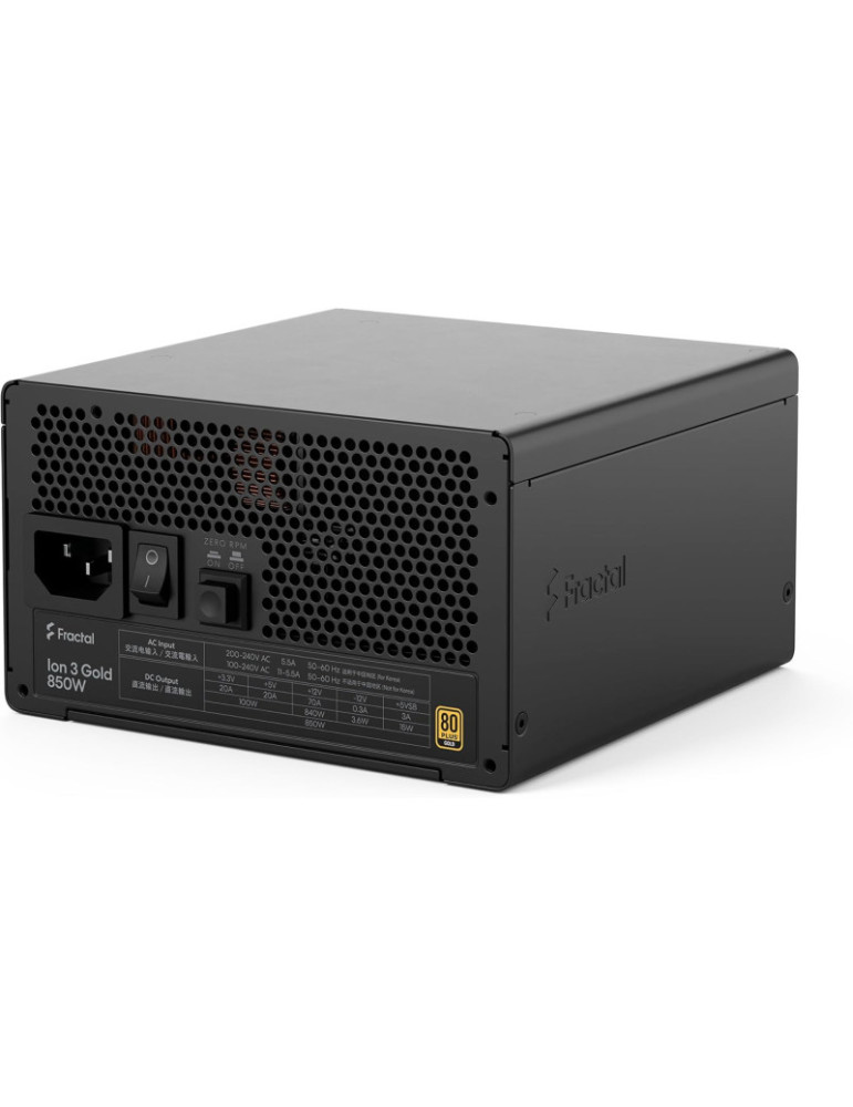 FRACTAL Ion 3 Gold 850W Black , EU Cord | DOTIRI